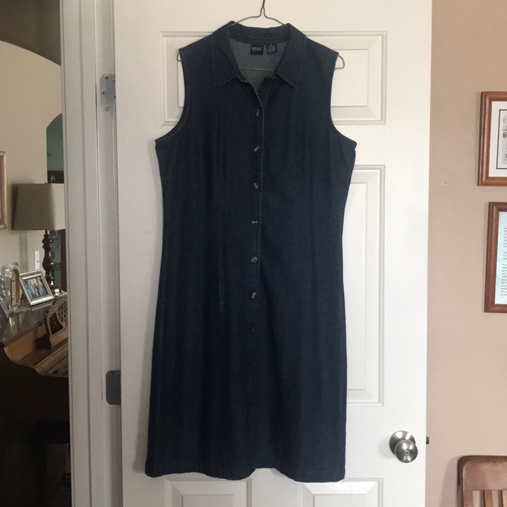Denim sleeveless dress